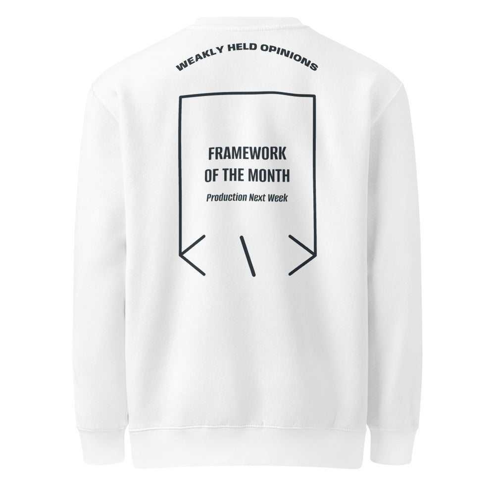 Framework Of The Month — White Navy back mockup
