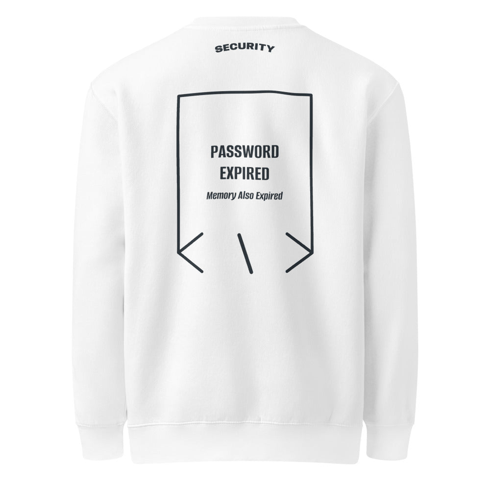 Password Expired — White Navy back mockup