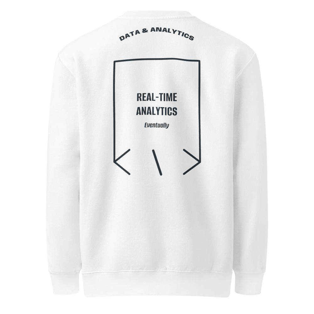 Real-Time Analytics — White Navy back mockup