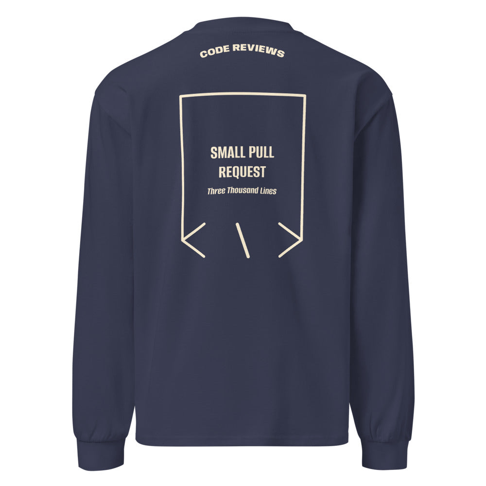Small Pull Request — Midnight Blue Ecru back mockup