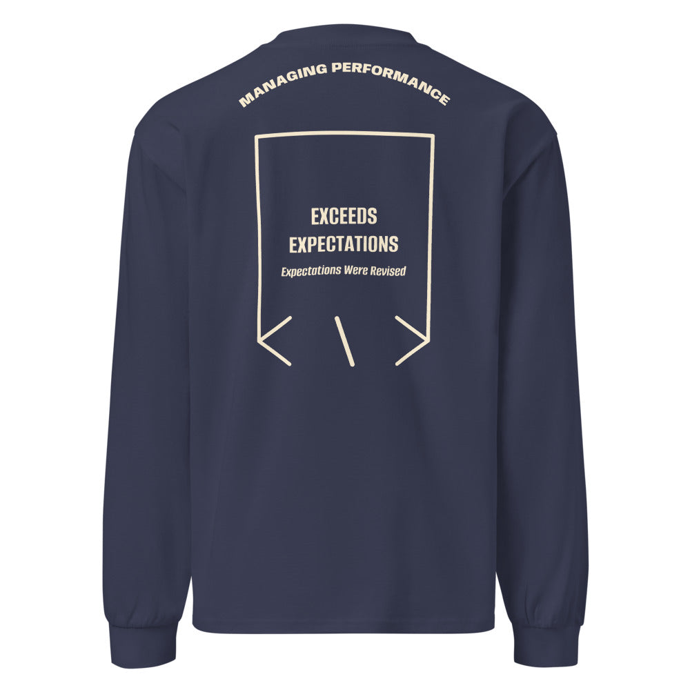 Exceeds Expectations — Midnight Blue Ecru back mockup