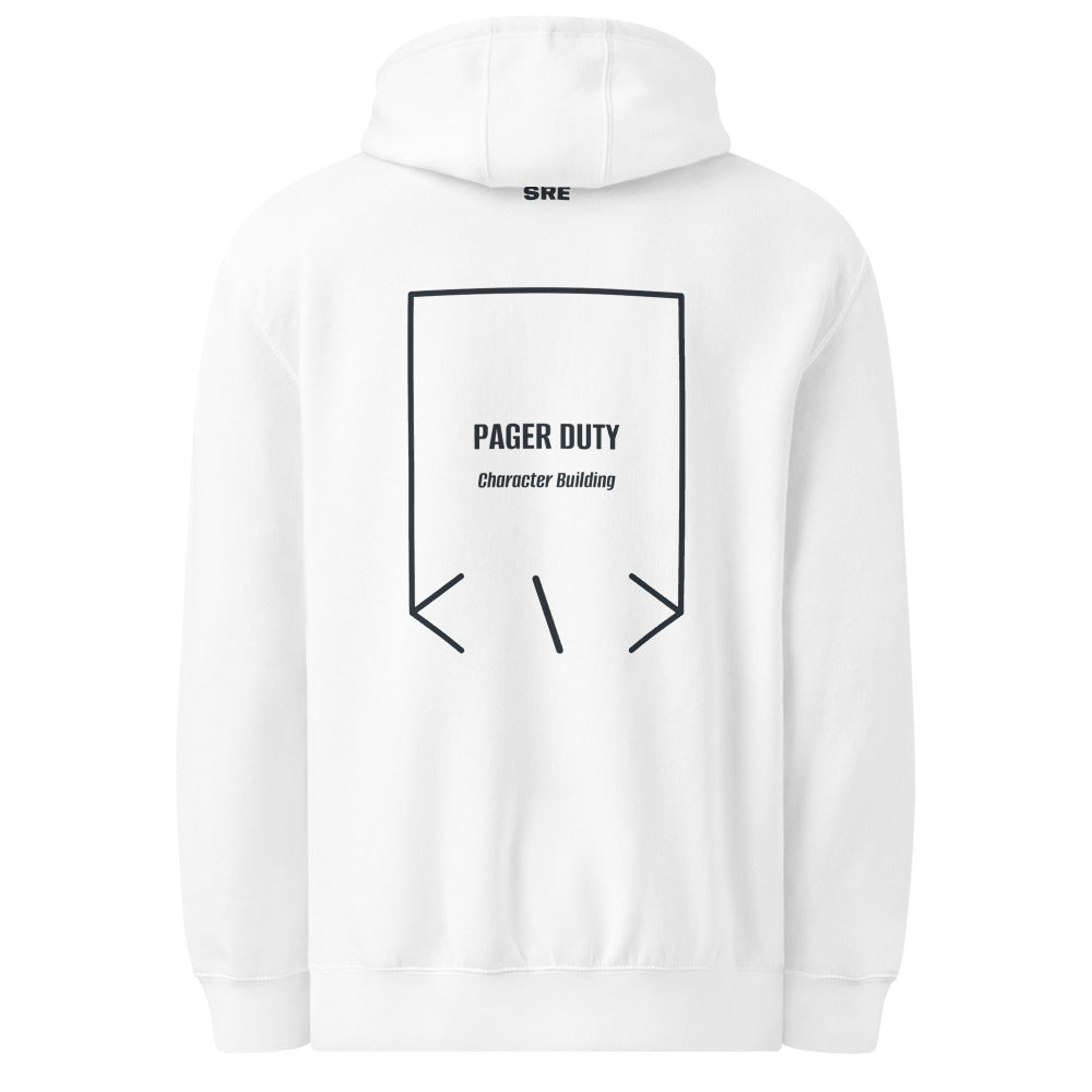 Pager Duty — White Navy back mockup