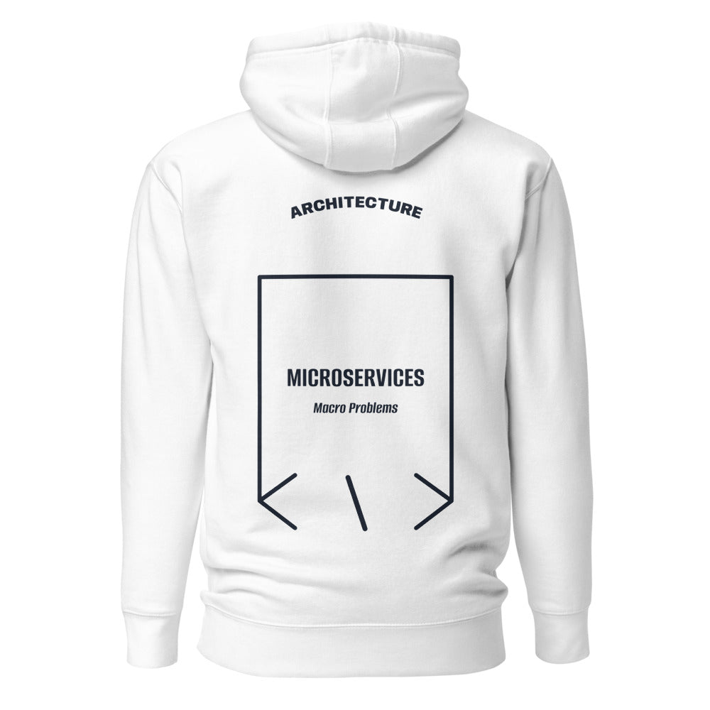 Microservices — White Navy Blazer back mockup
