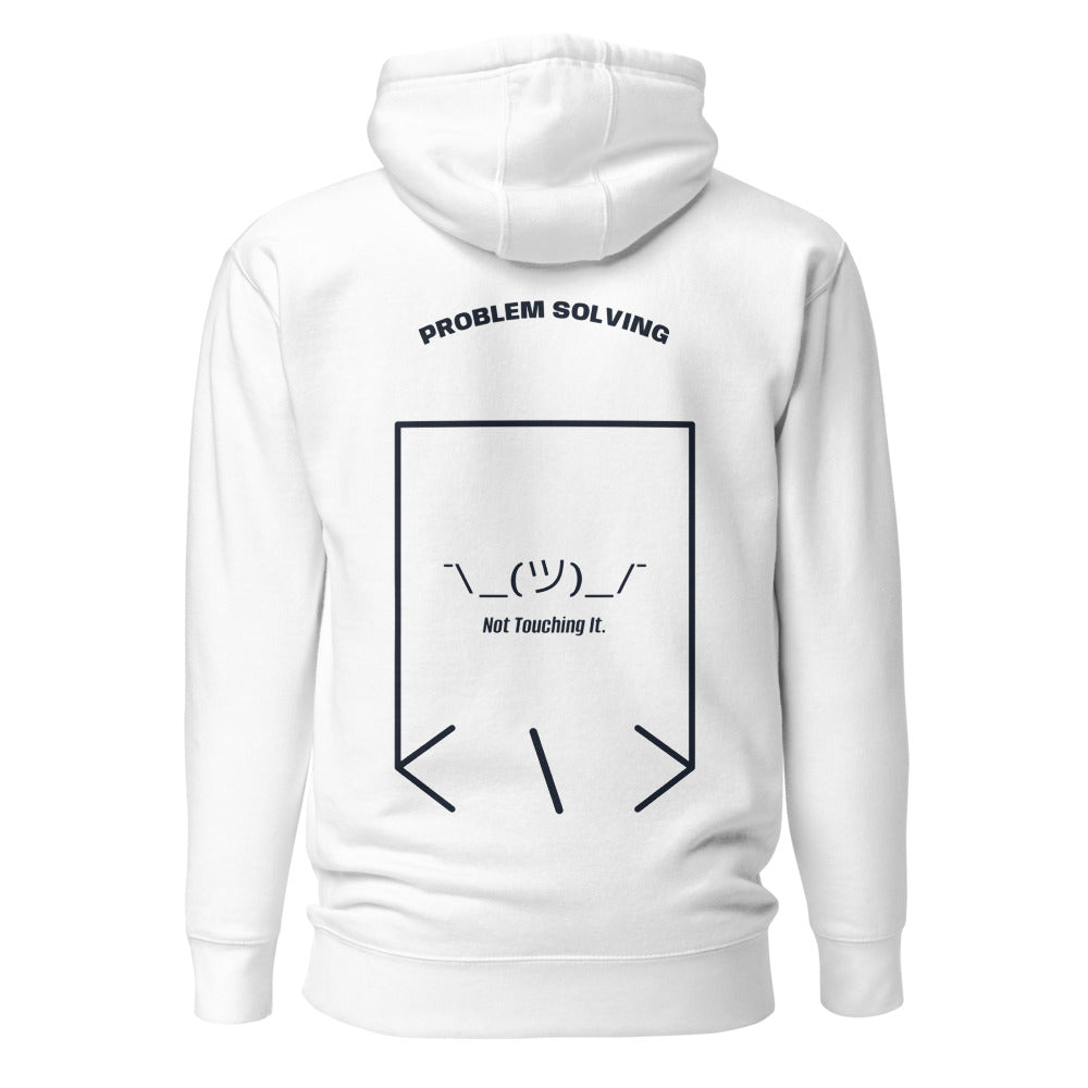 ¯\_(ツ)_/¯ — White Navy Blazer back mockup