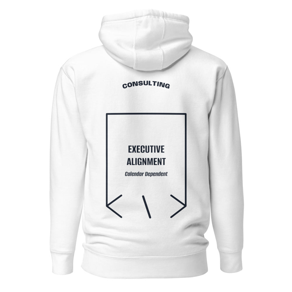 Executive Alignment — White Navy Blazer back mockup