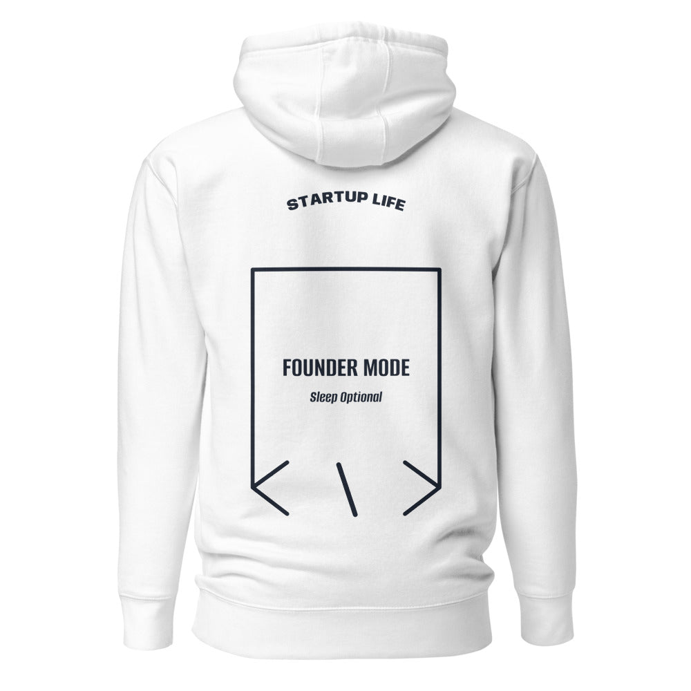 Founder Mode — White Navy Blazer back mockup