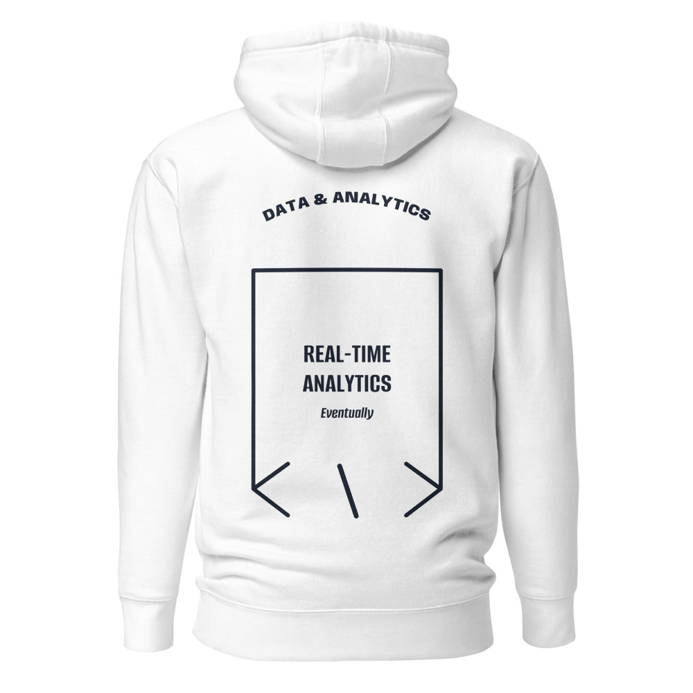 Real-Time Analytics — White Navy Blazer back mockup