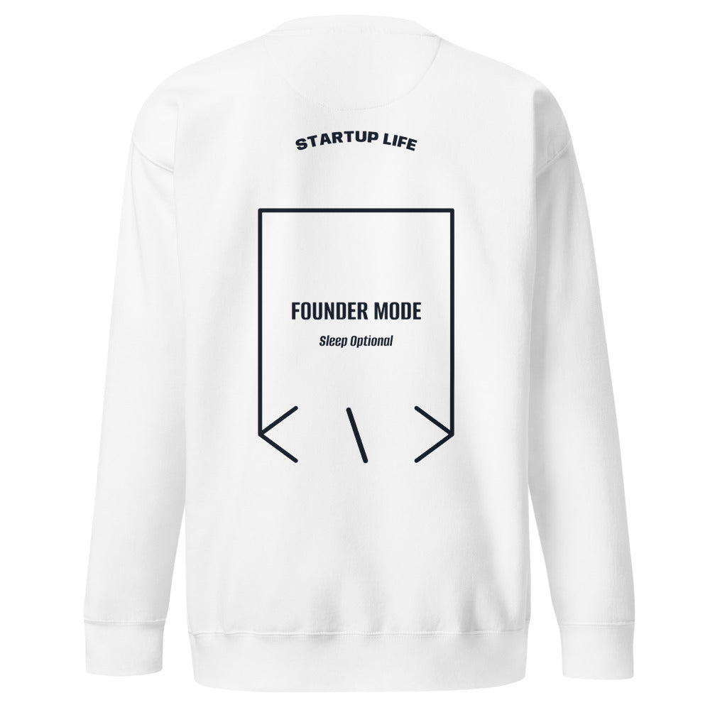 Founder Mode — White Navy Blazer back mockup