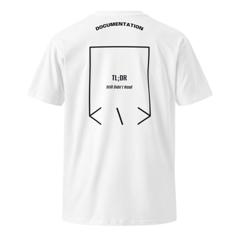 TL;DR — White Navy back mockup