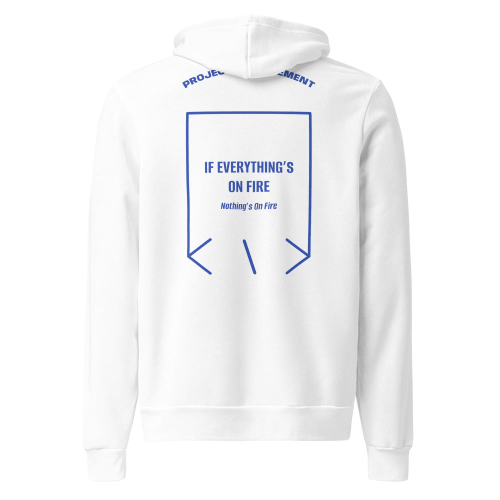 If Everything’s On Fire — White True Royal back mockup