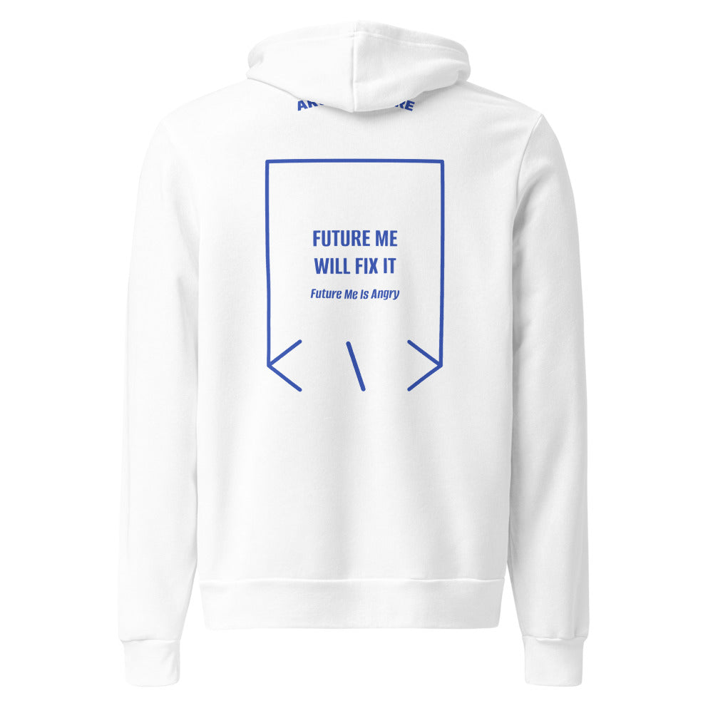 Future Me Will Fix It — White True Royal back mockup