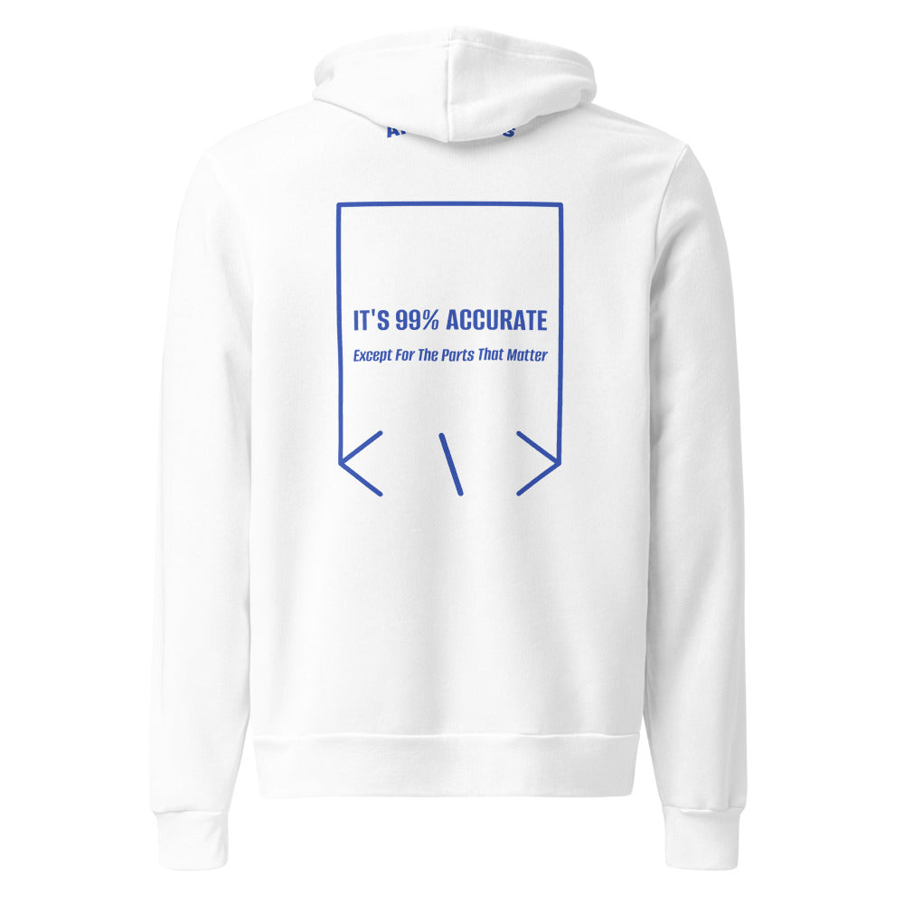 It's 99% Accurate — White True Royal back mockup