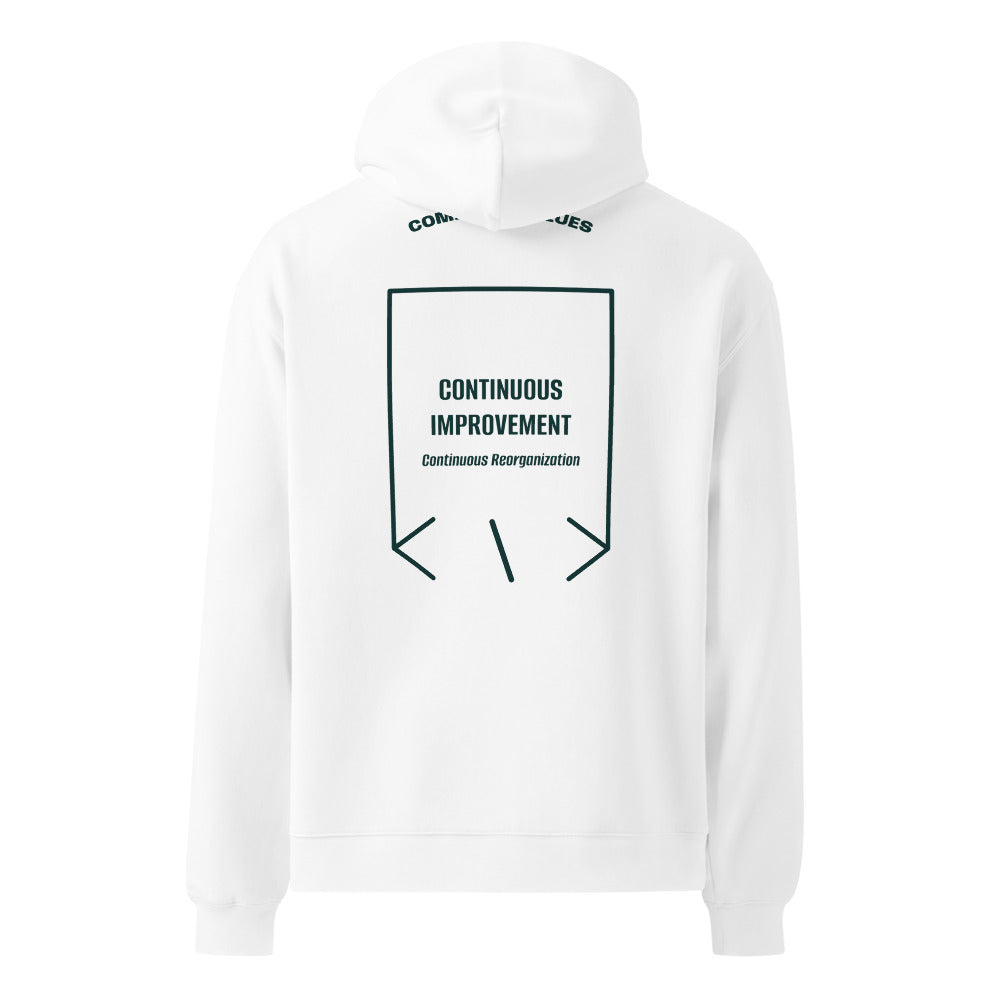 Continuous Improvement — White Pine Green back mockup