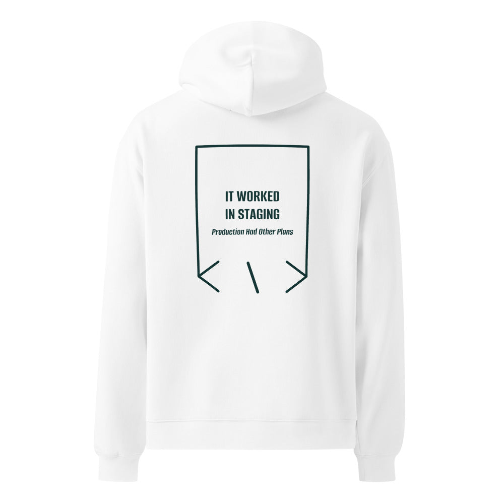 It Worked In Staging — White Pine Green back mockup