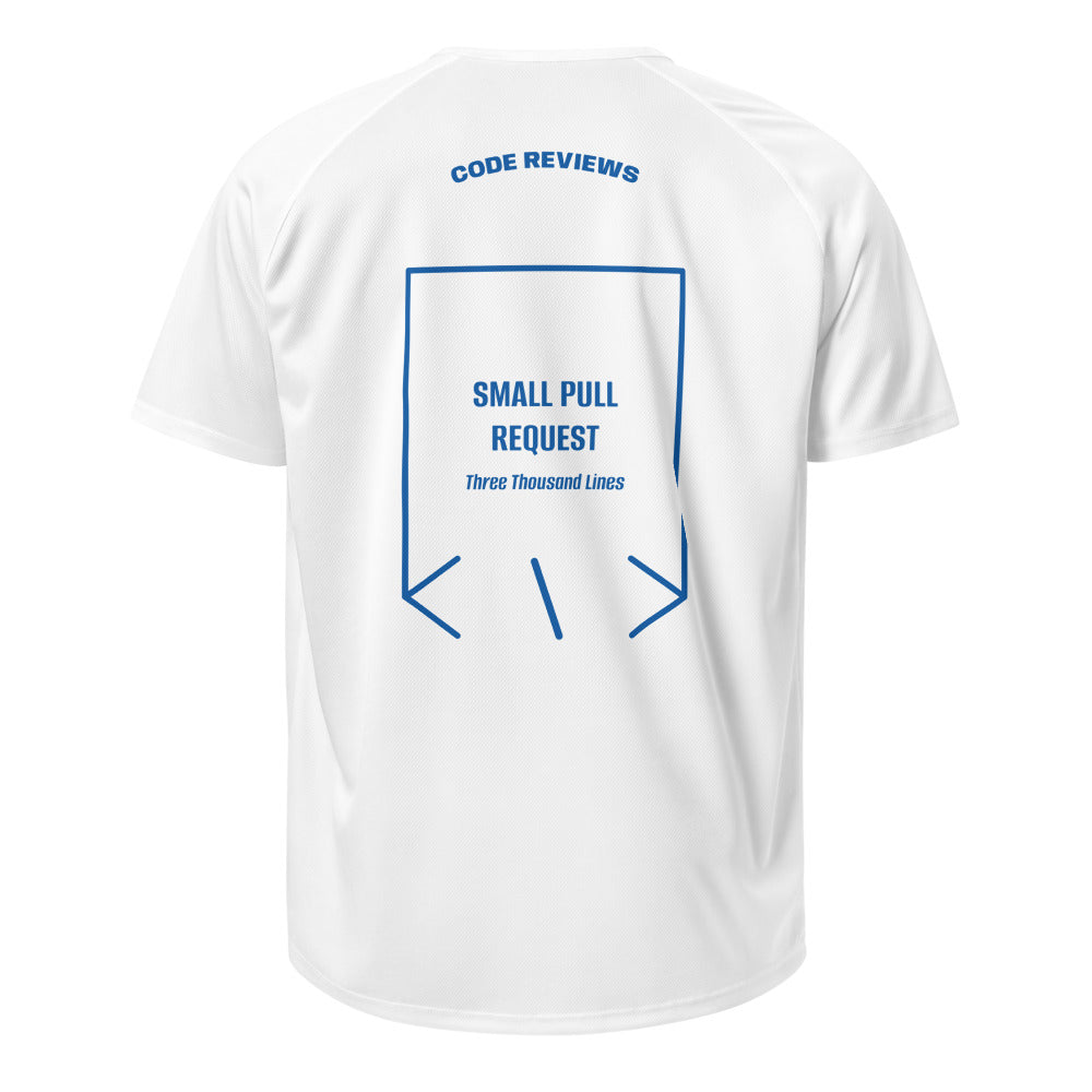 Small Pull Request — White Royal Blue back mockup