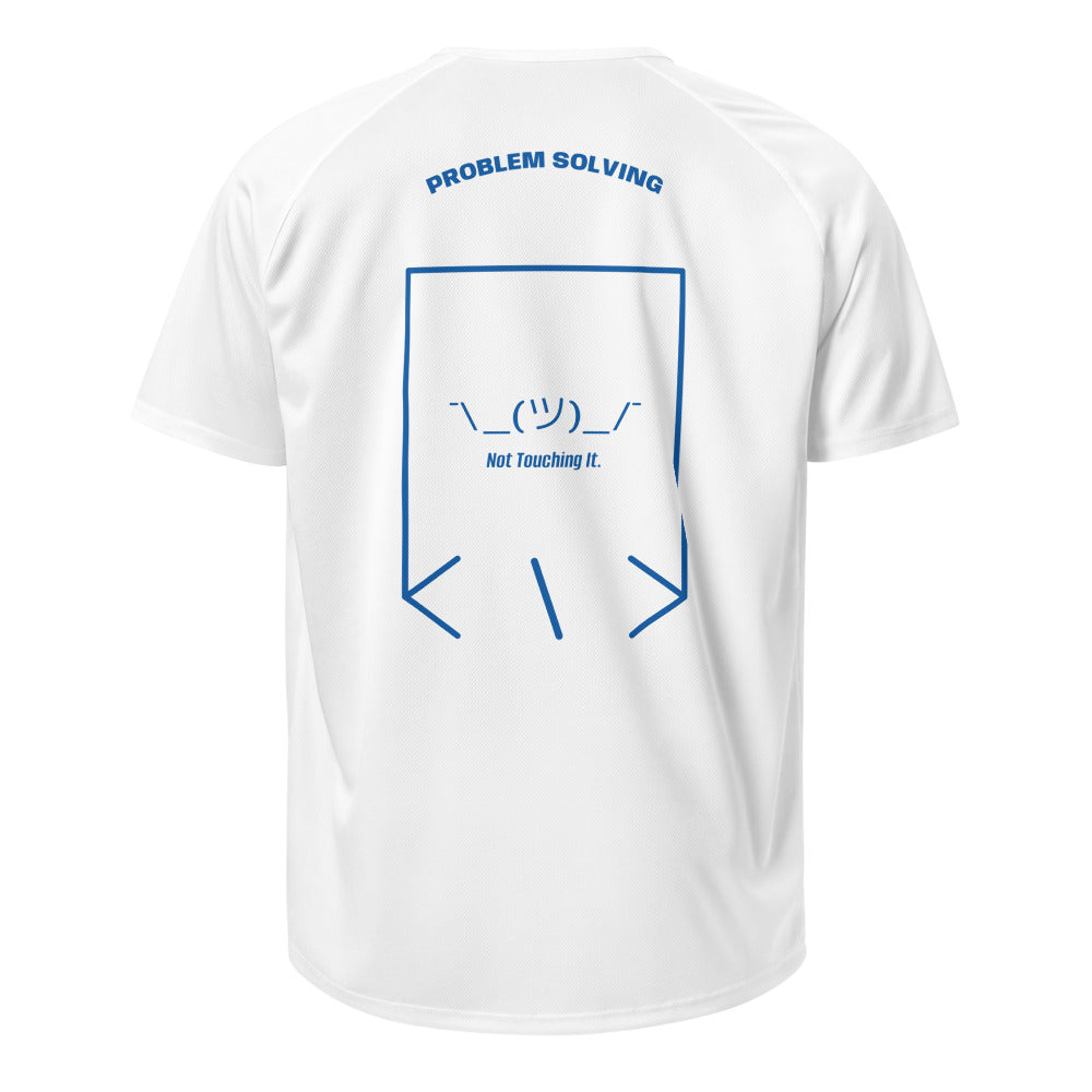 ¯\_(ツ)_/¯ — White Royal Blue back mockup