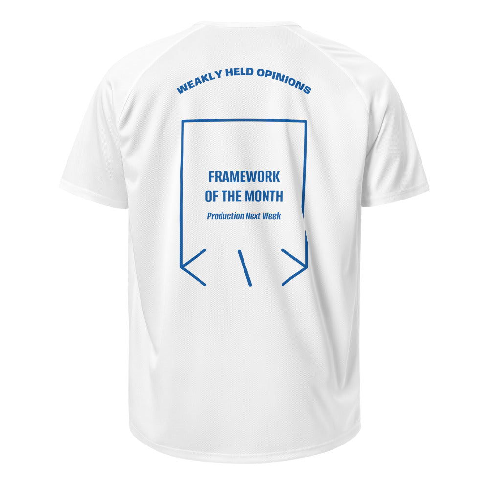 Framework Of The Month — White Royal Blue back mockup