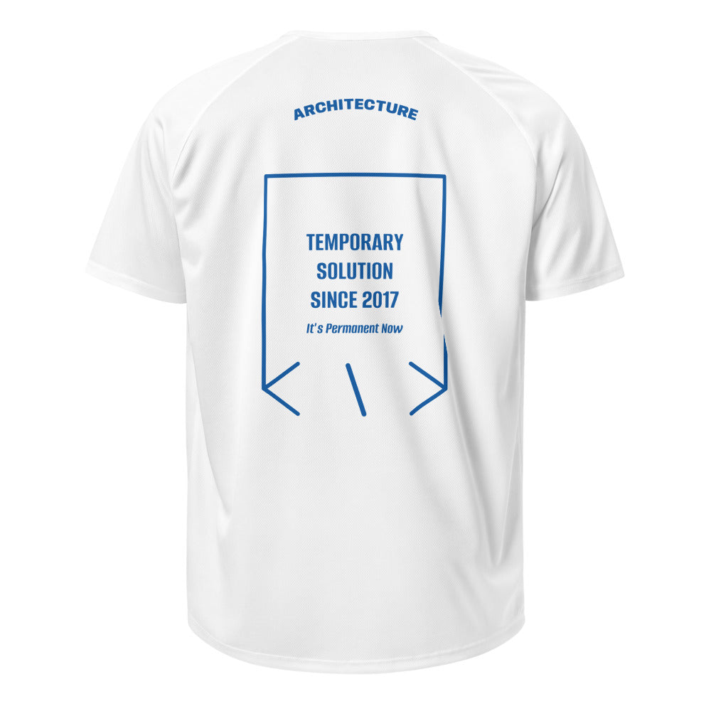 Temporary Solution Since 2017 — White Royal Blue back mockup