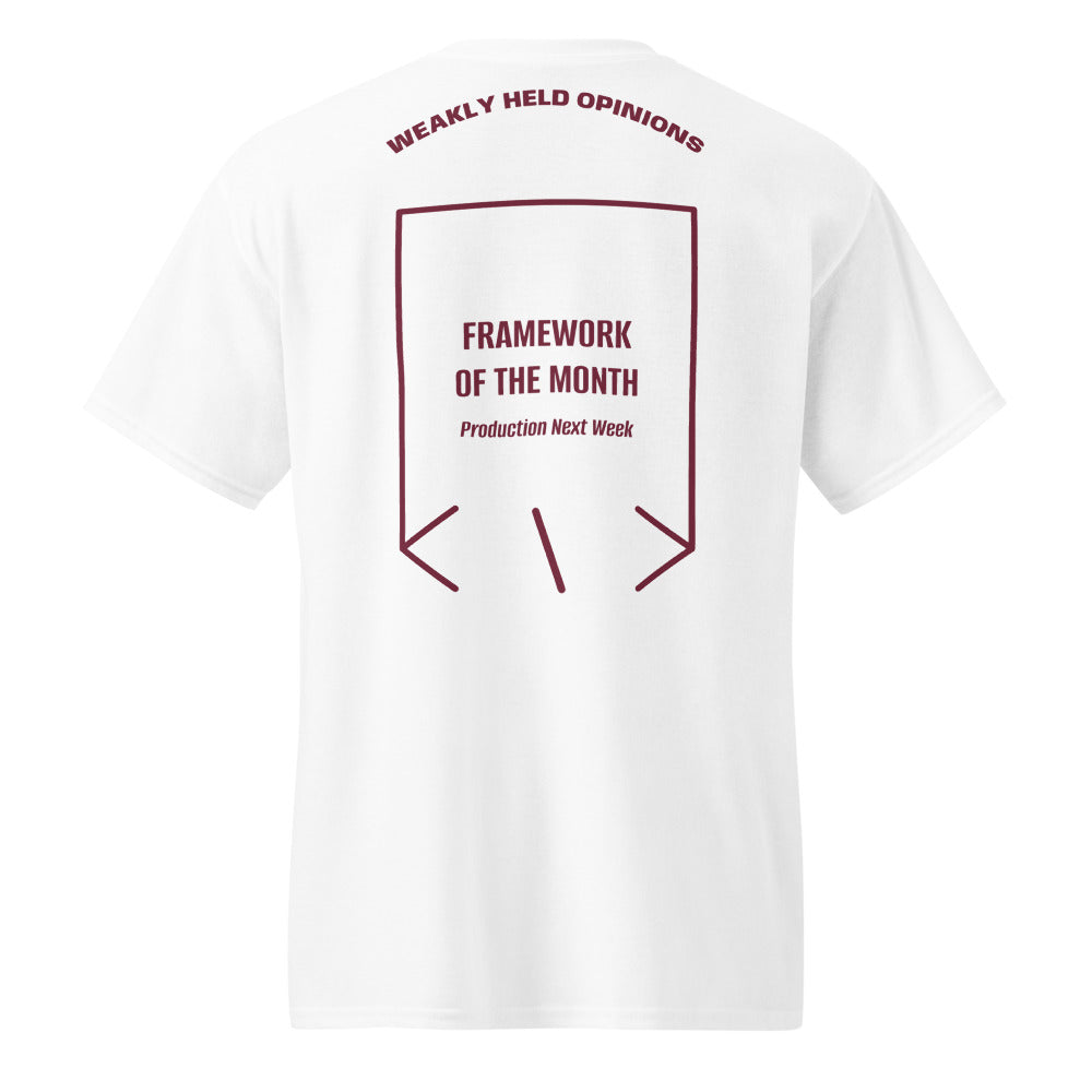 Framework Of The Month — White Maroon back mockup