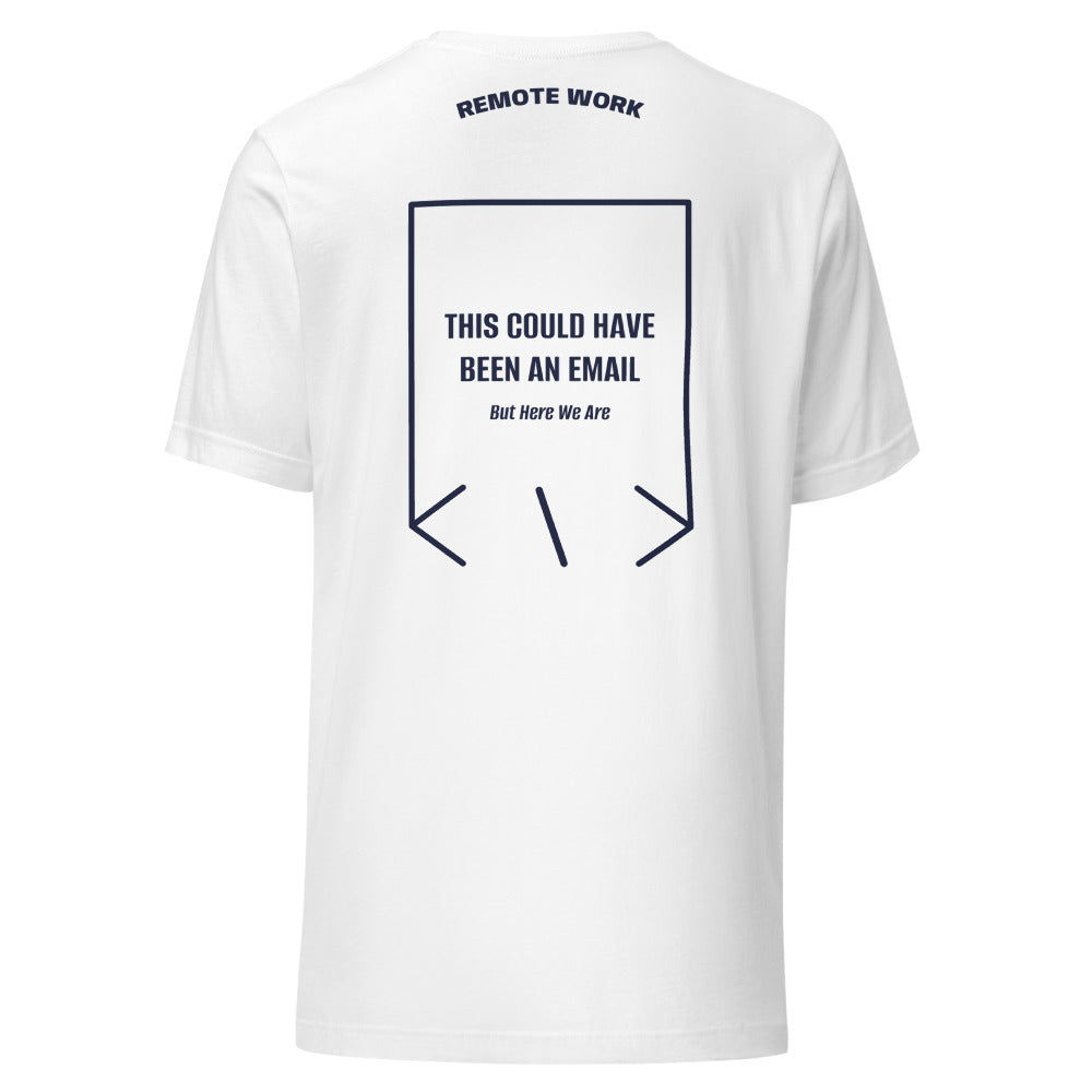 This Could Have Been An Email — White Navy back mockup