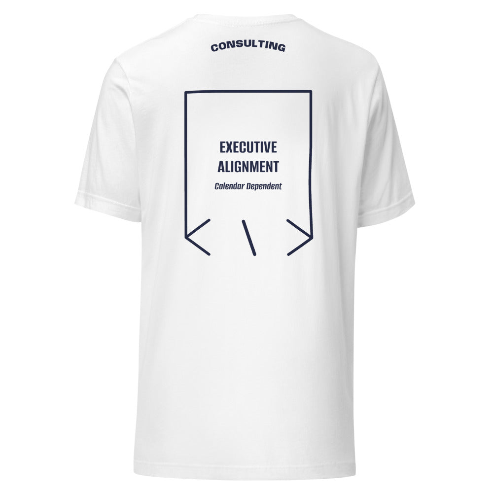 Executive Alignment — White Navy back mockup