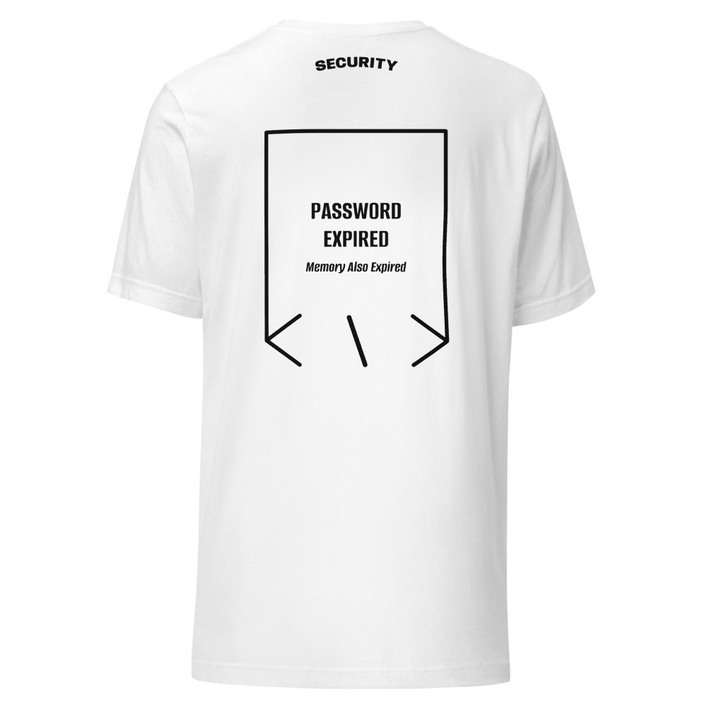 Password Expired — White Black back mockup