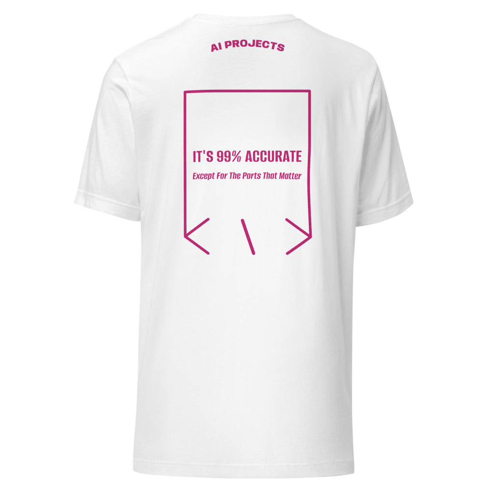 It's 99% Accurate — White Berry back mockup