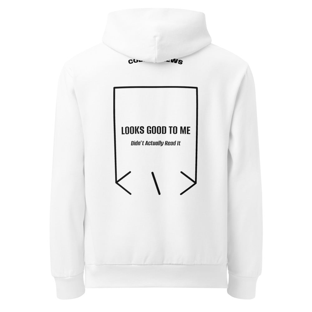 Looks Good To Me — White Black back mockup