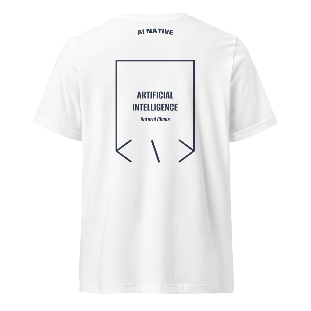 Artificial Intelligence — White Navy back mockup