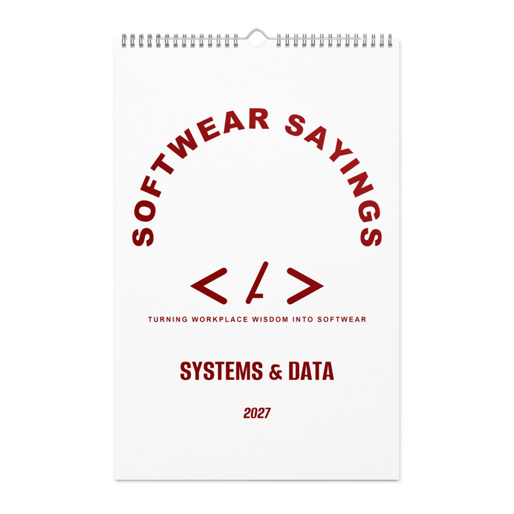 Systems & Data — Maroon cover mockup