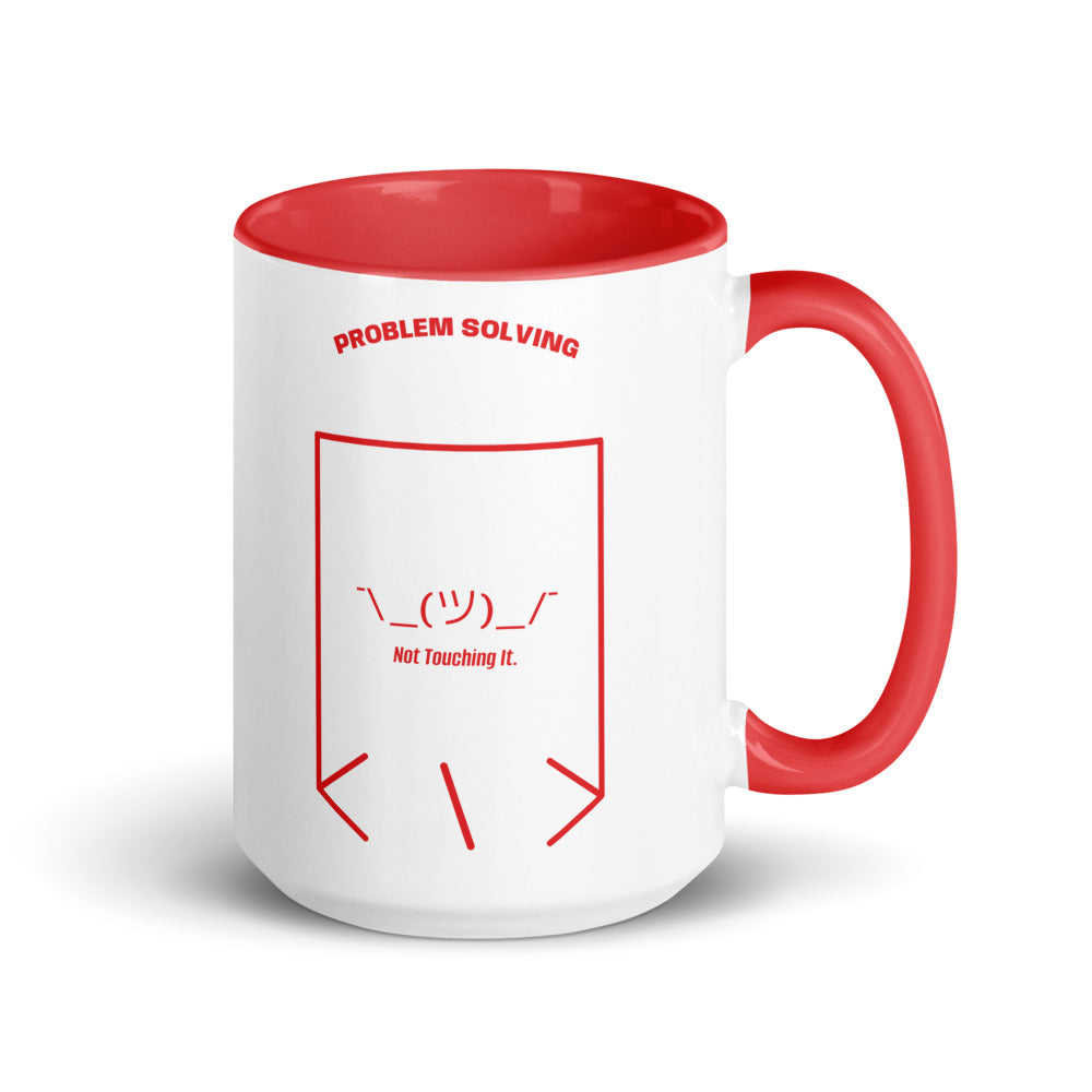 ¯\_(ツ)_/¯ — Red Red back mockup (15 oz)