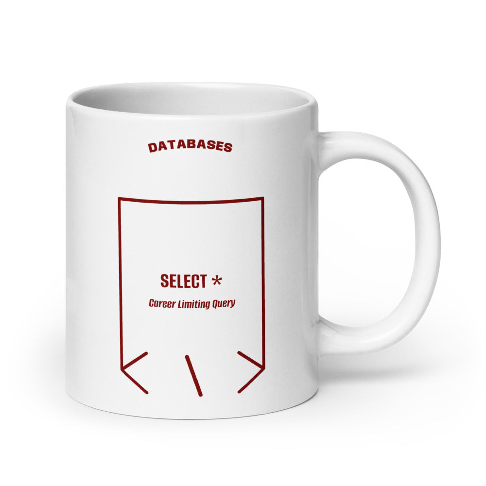 SELECT * — White Maroon back mockup (20 oz)