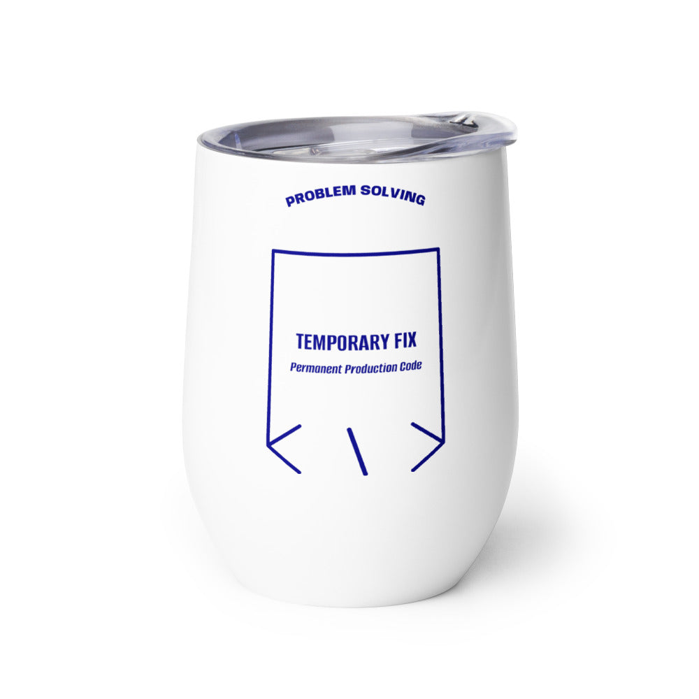 Temporary Fix — White Navy back mockup (12 oz)