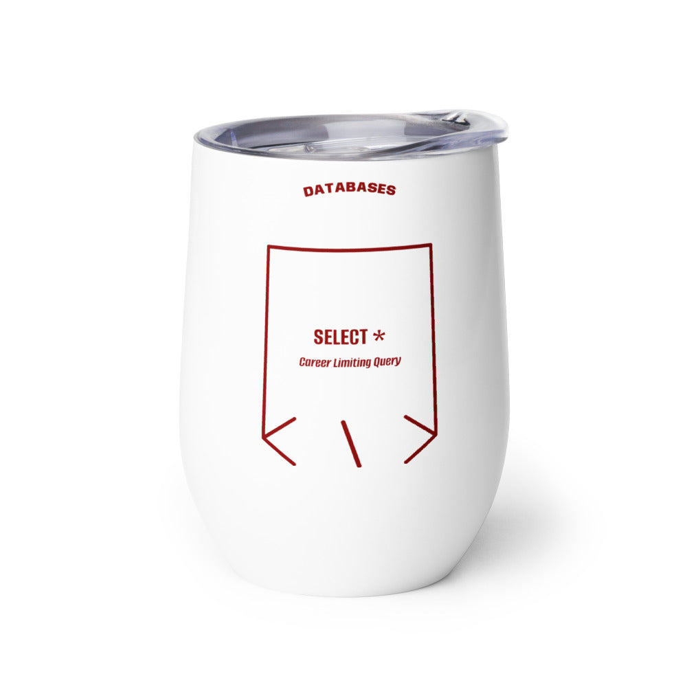 SELECT * — White Maroon back mockup (12 oz)