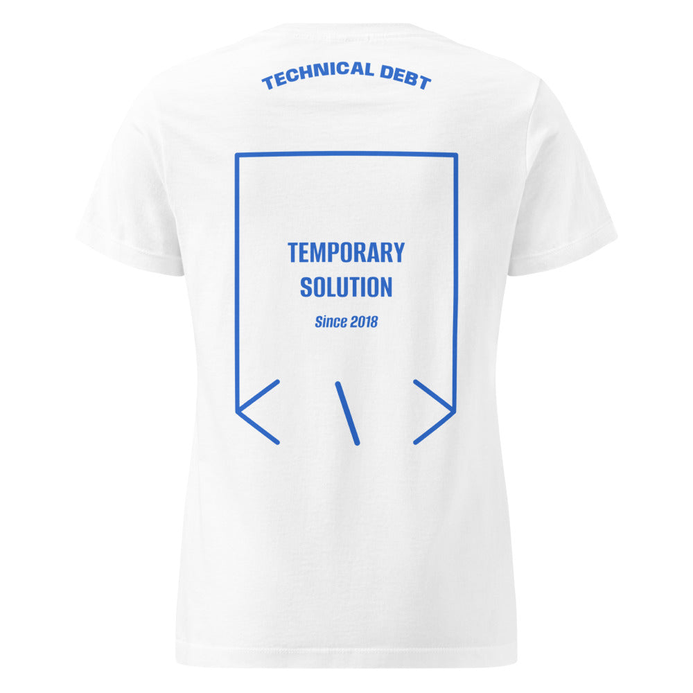 Temporary Solution — White Royal back mockup
