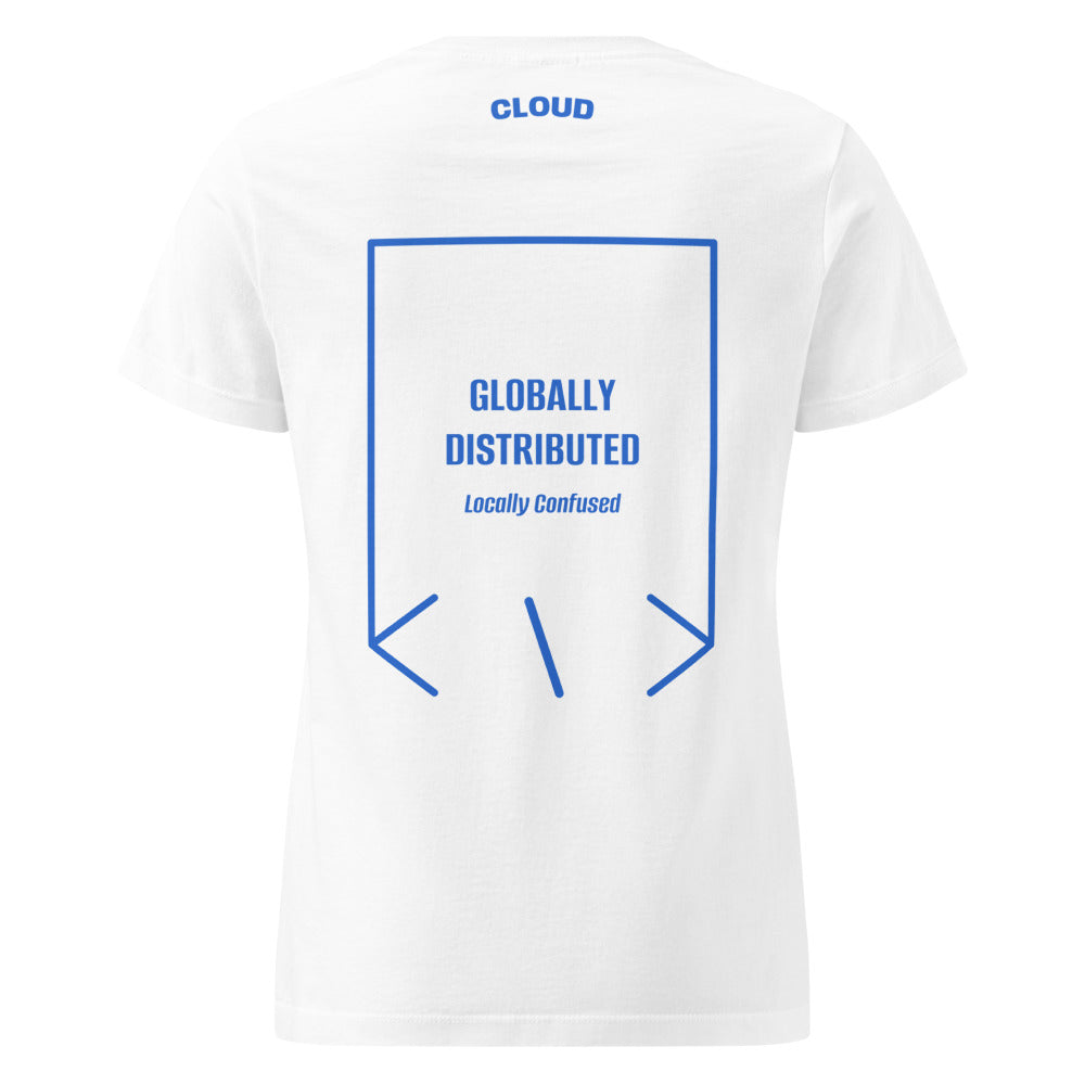 Globally Distributed — White Royal back mockup