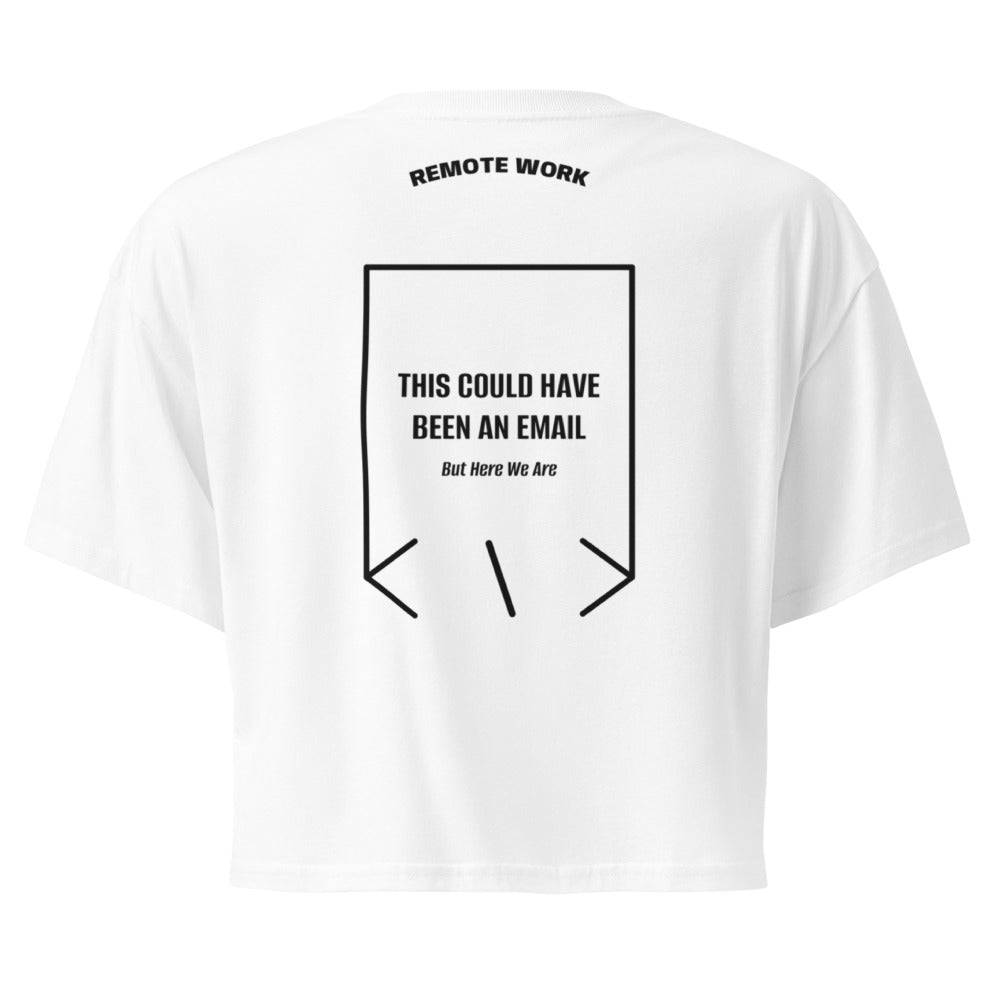 This Could Have Been An Email — White Black back mockup