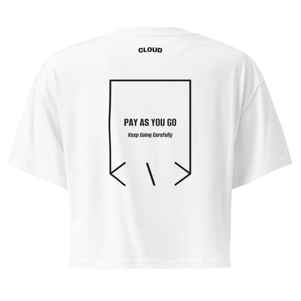Pay As You Go — White Black back mockup