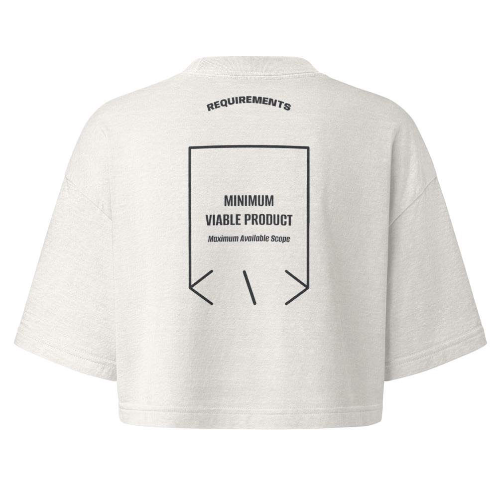 Minimum Viable Product — Vintage White Washed Black back mockup