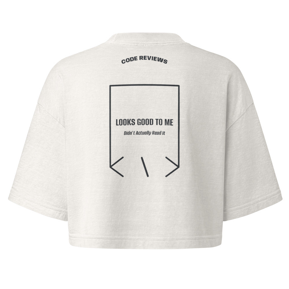 Looks Good To Me — Vintage White Washed Black back mockup