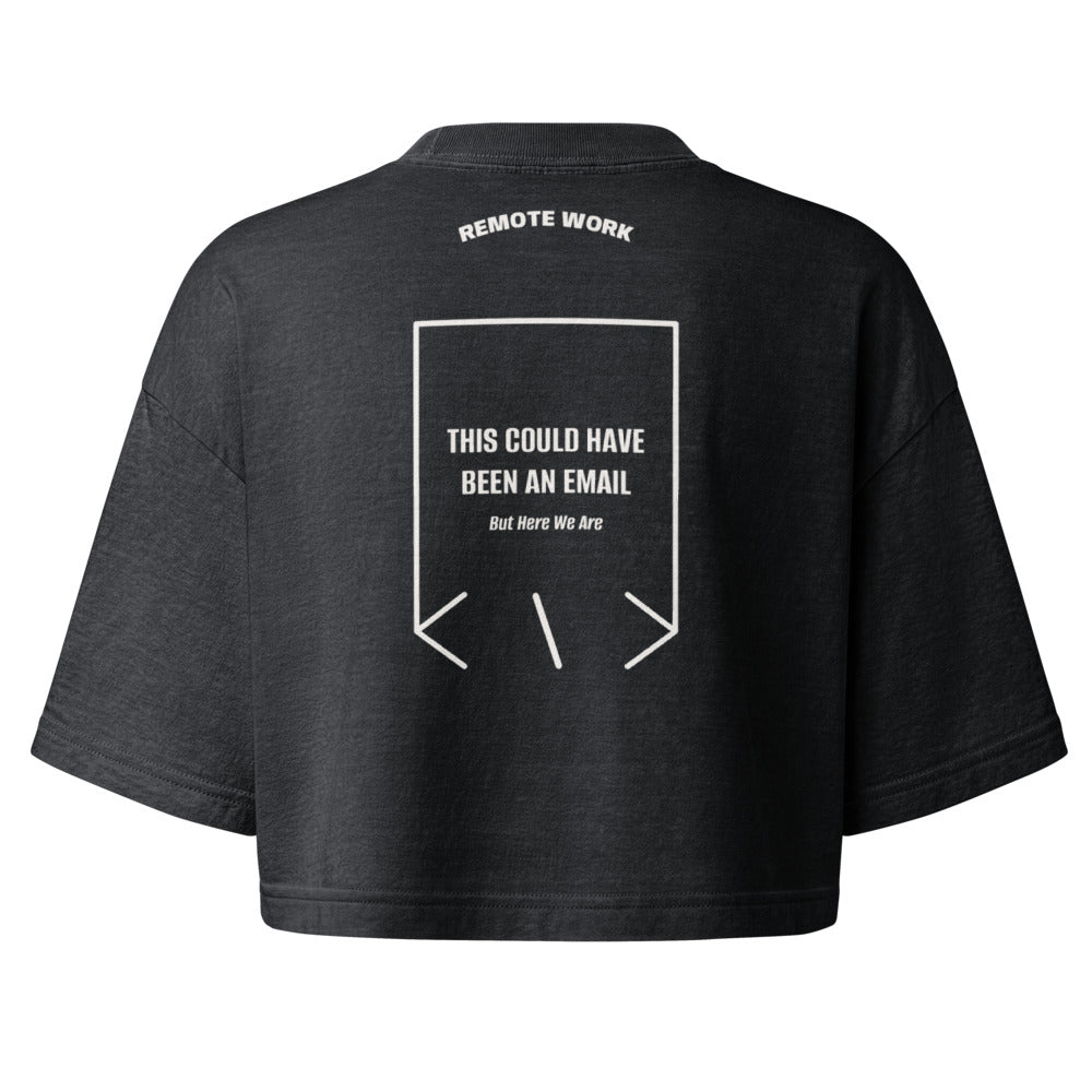This Could Have Been An Email — Washed Black Vintage White back mockup