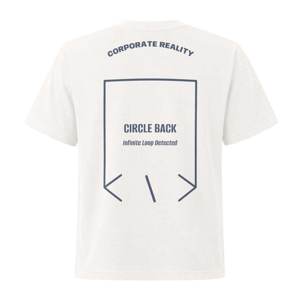 Circle Back — Vintage White Washed Navy back mockup