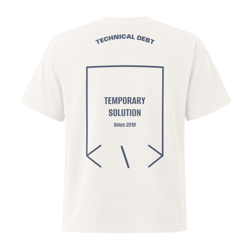 Temporary Solution — Vintage White Washed Navy back mockup