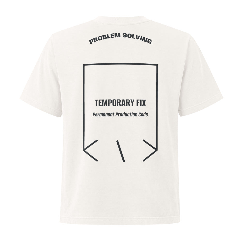 Temporary Fix — Vintage White Washed Black back mockup