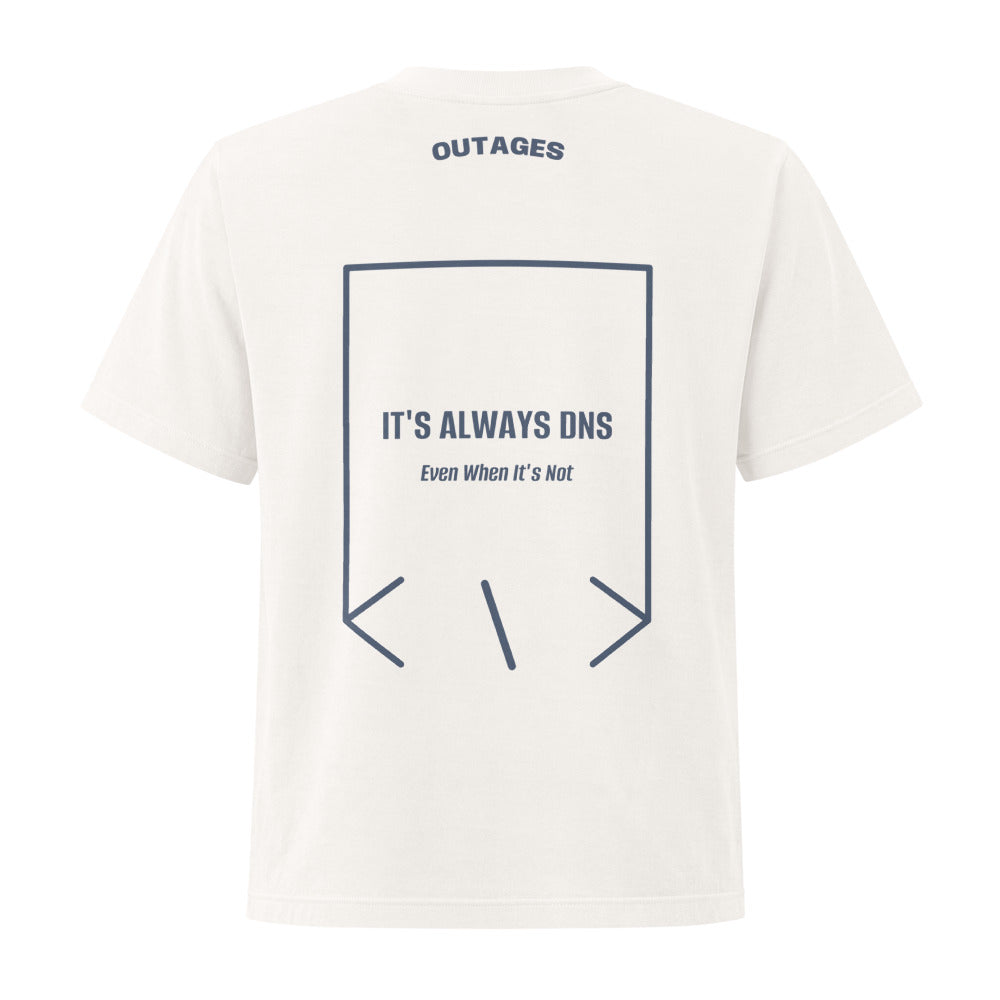 It's Always DNS — Vintage White Washed Navy back mockup