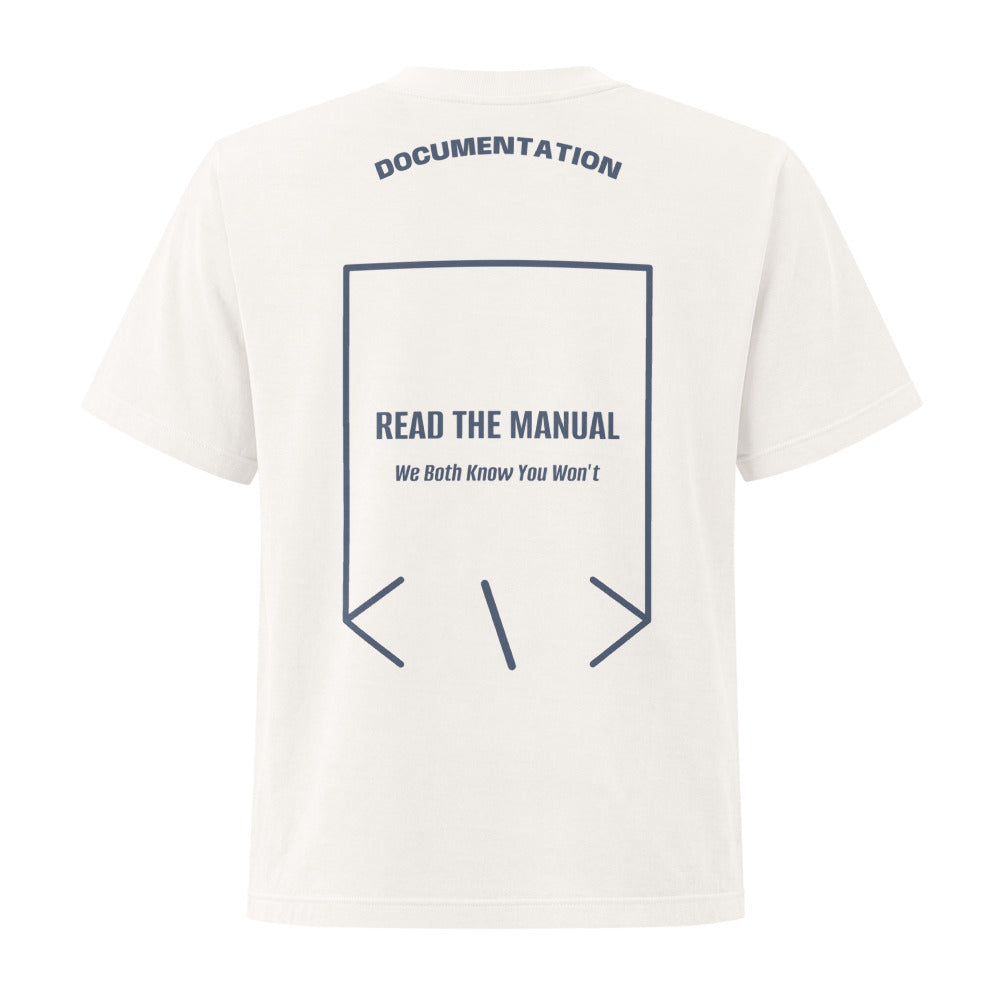 Read The Manual — Vintage White Washed Navy back mockup