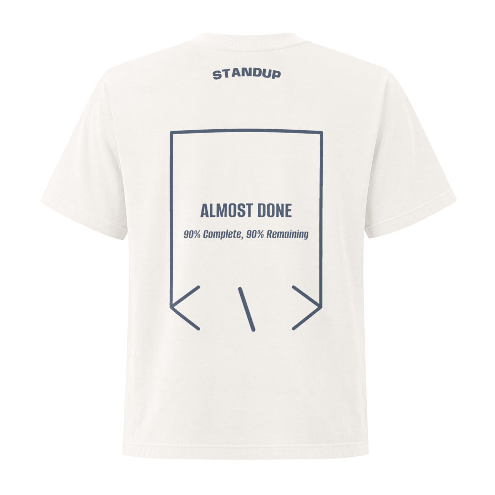 Almost Done — Vintage White Washed Navy back mockup