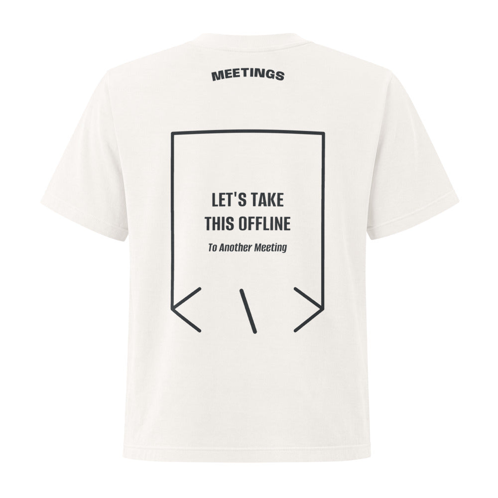 Let's Take This Offline — Vintage White Washed Black back mockup