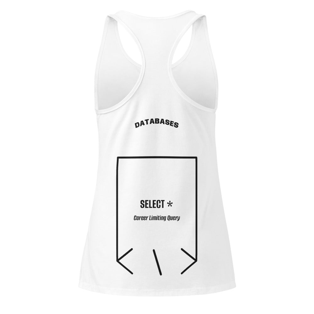 SELECT * — White Black back mockup