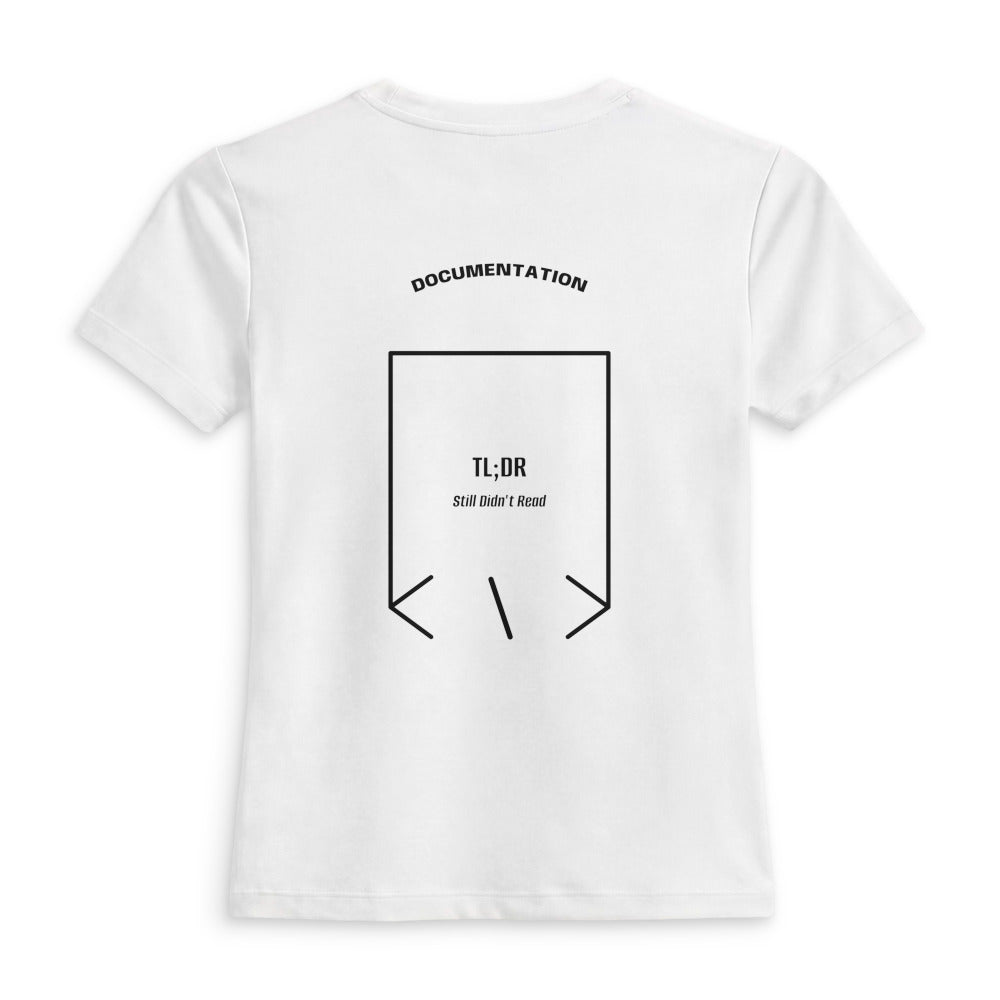 TL;DR — White Black back mockup
